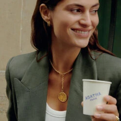 Boucles D'oreilles Pendantes TRIJONC -Agatha 02390300 157 TU M3