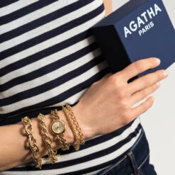 Bracelet Souple MAILLE PALMIER -Agatha 02480354 157 TU M3