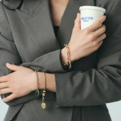 Bracelet Souple MAILLE PALMIER -Agatha 02480354 157 TU M4