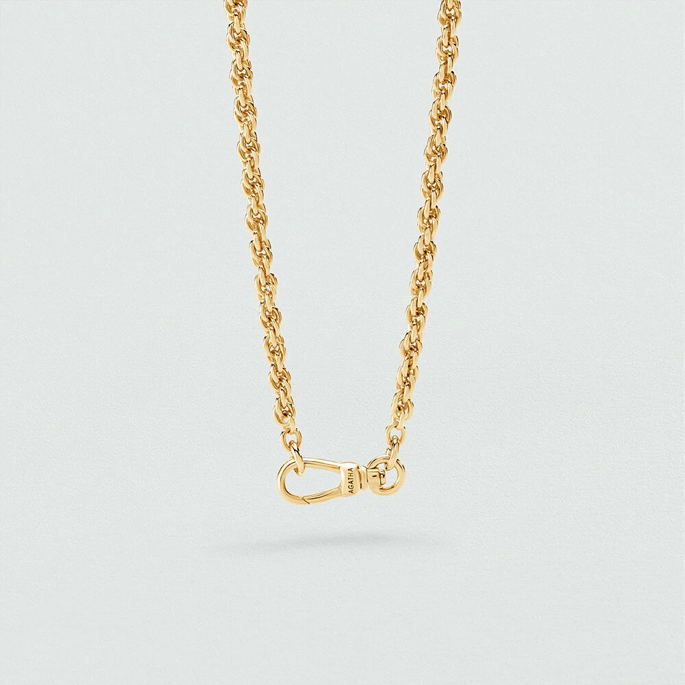 Collier Mi-long CHAÎNE CORDE 1 Collier Mi-long CHAÎNE CORDE