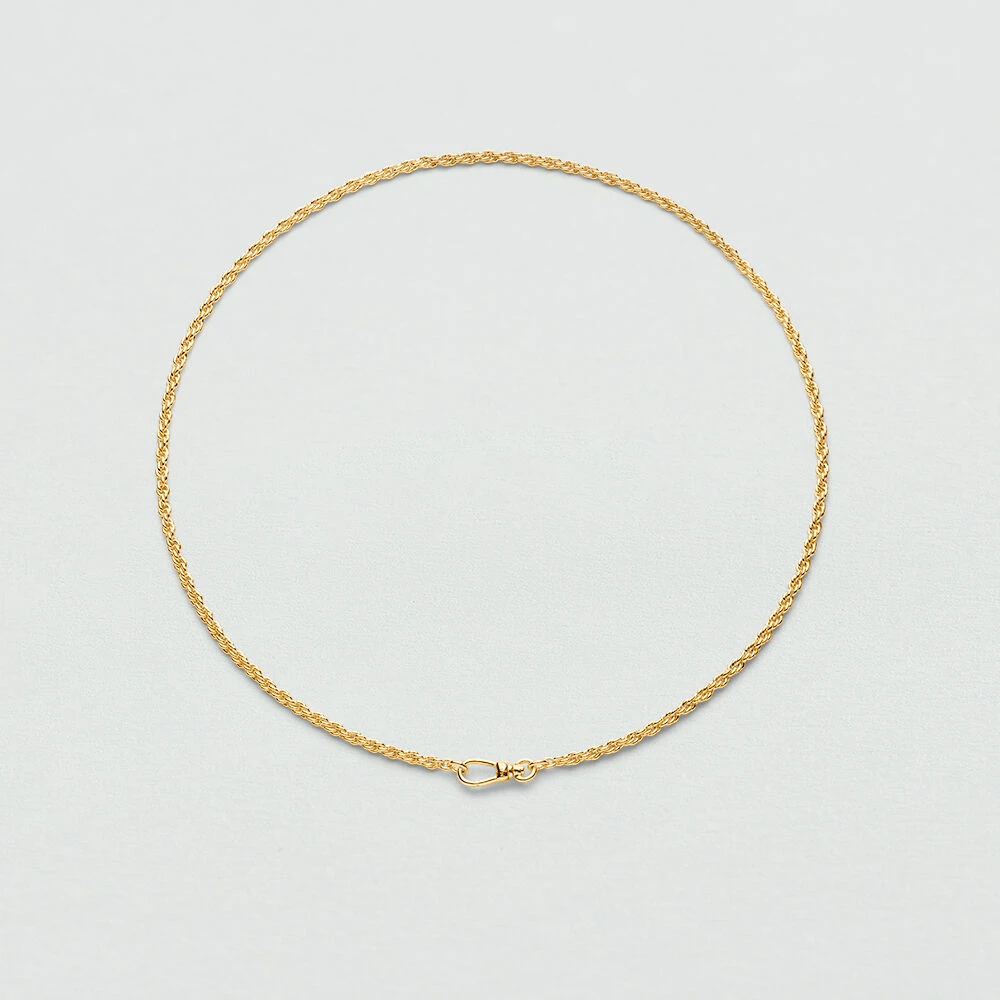 Collier Mi-long CHAÎNE CORDE 2 Collier Mi-long CHAÎNE CORDE – Image 2