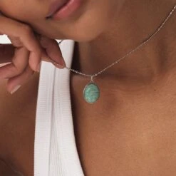 Pendentif SCARABÉ AMAZONITE 9 Pendentif SCARABÉ AMAZONITE -Agatha 02850055 650 TU M1