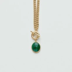 Pendentif SCARABÉ MALACHITE 11 Pendentif SCARABÉ MALACHITE -Agatha 02880065 658 TU 03