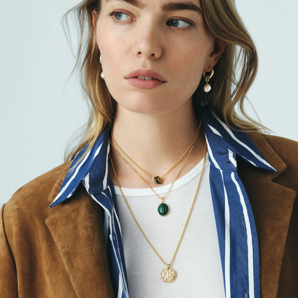 Pendentif SCARABÉ MALACHITE 8 Pendentif SCARABÉ MALACHITE – Image 8