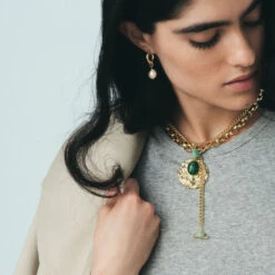 Pendentif SCARABÉ MALACHITE 17 Pendentif SCARABÉ MALACHITE -Agatha 02880065 658 TU M5