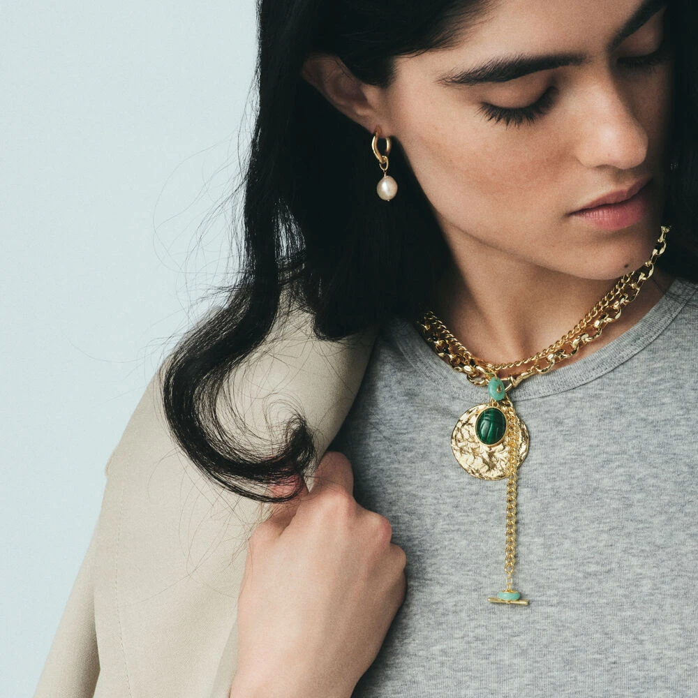 Pendentif SCARABÉ MALACHITE 9 Pendentif SCARABÉ MALACHITE – Image 9